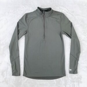 Terramar 1/4 Zip Pullover Men S Green Lightweight Base Layer Long Sleeve Shirt